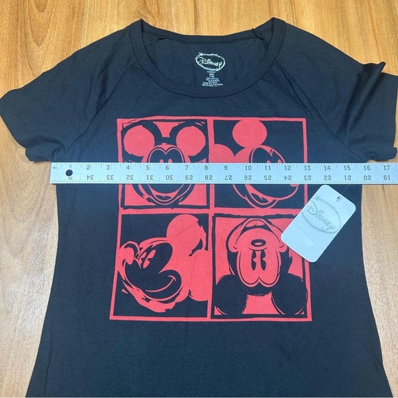 Disney Mickey Mouse Black and Red Short Sleeve Tee - Picture 4 of 6